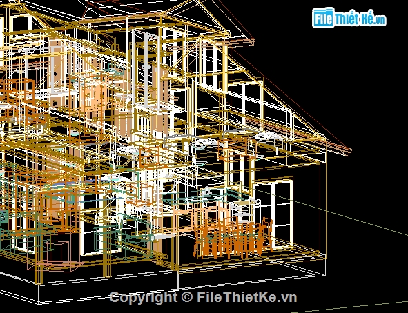 biệt thự đẹp,3d chi tiết,Mẫu biệt thự đẹp